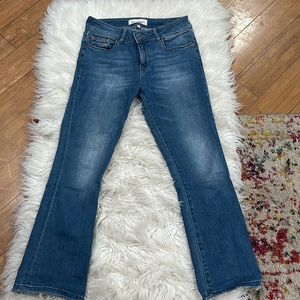 Cropped bootcut jeans